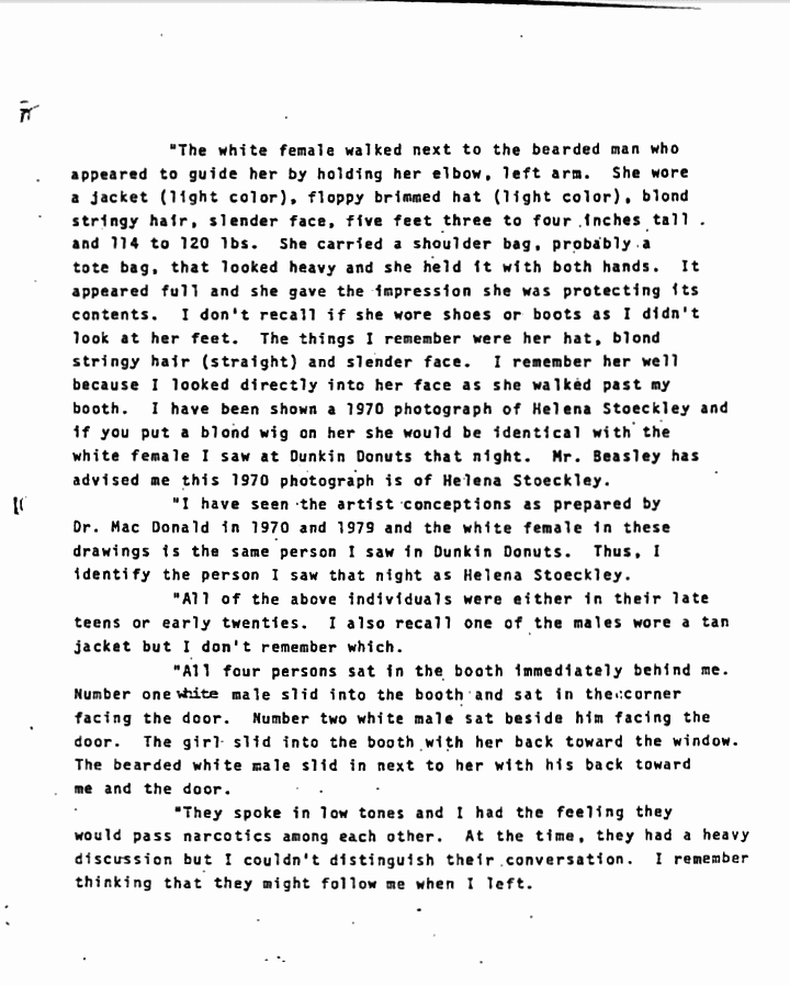 January 28, 1980: Statement of Frankie Bushey to P. E. Beasley and Ted Gunderson, p. 3 of 5