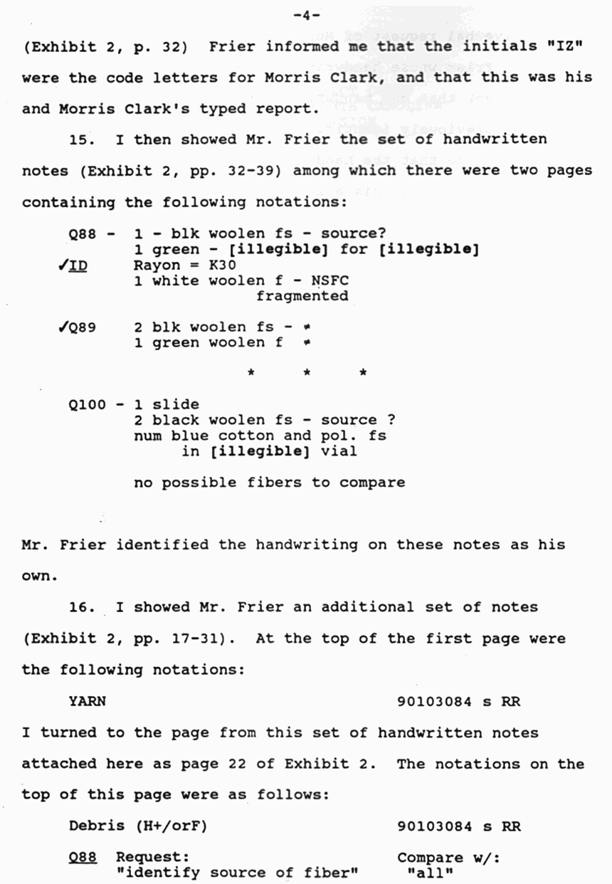 October 12, 1990: Affidavit of Ted Gunderson re: James Frier (FBI) p. 4 of 5