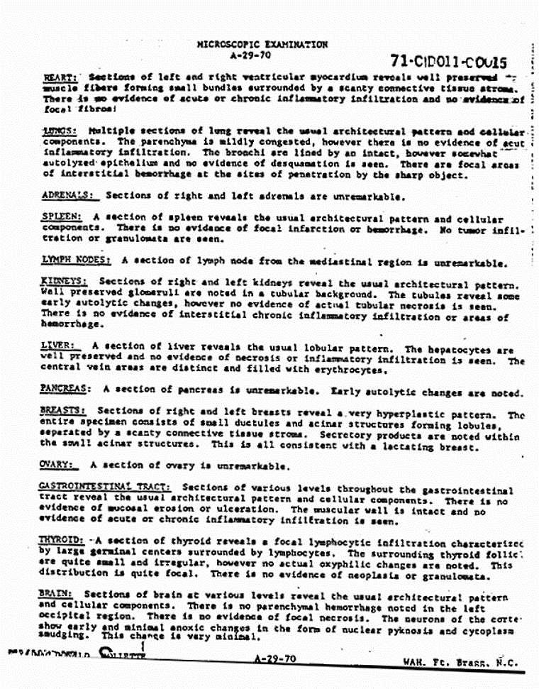 Death certificate and autopsy report of Colette MacDonald, p. 7 of 13