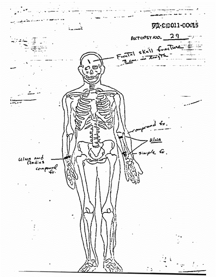 Death certificate and autopsy report of Colette MacDonald, p. 12 of 13