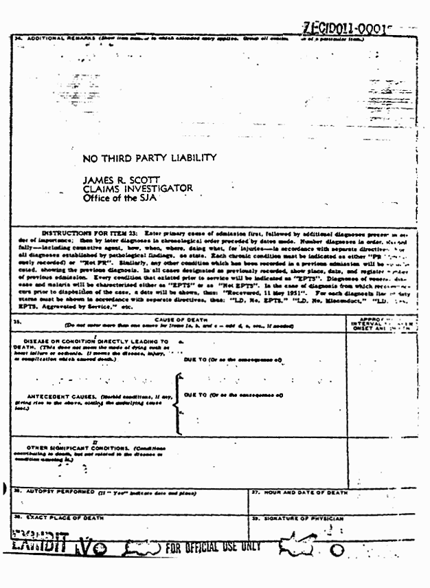 February 26, 1970: Medical reports Feb. 17-26, 1970 re: Jeffrey MacDonald, p. 6 of 11