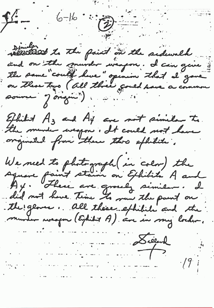 Circa March 20, 1970: Note from Dillard Browning (CID) to Arthur Boyd Conners (Chief, Chemistry Division) re: USACIL Report FA-D-P-C-FP-82-70-R3 (wood and paint), p. 2 of 3