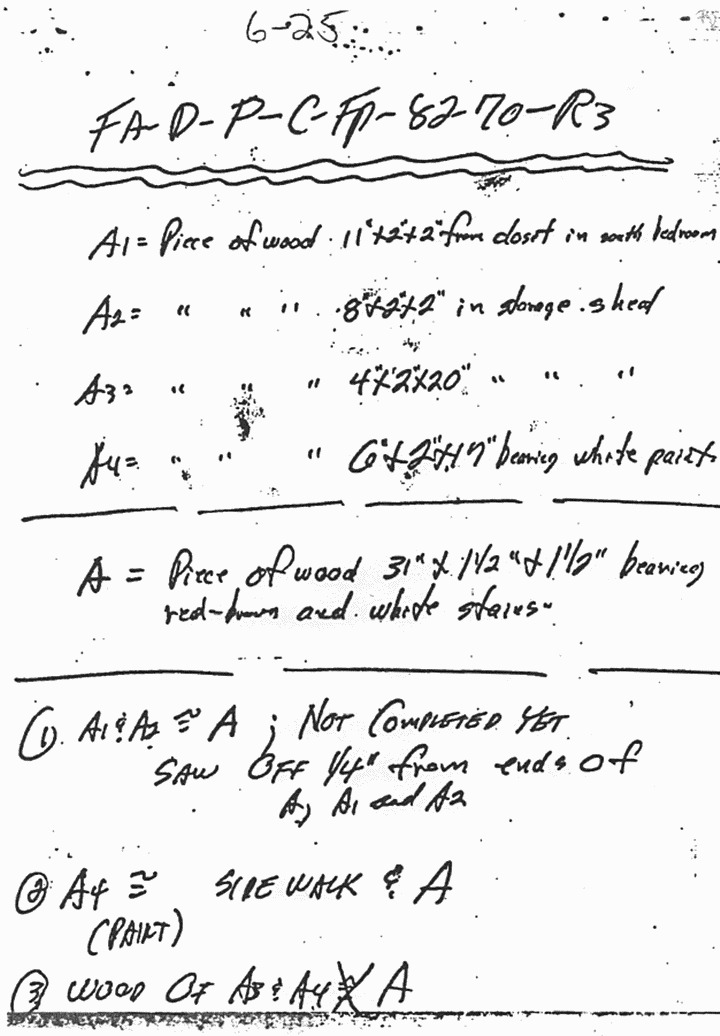 Circa March 20, 1970: Note from Dillard Browning (CID) to Arthur Boyd Conners (Chief, Chemistry Division) re: USACIL Report FA-D-P-C-FP-82-70-R3 (wood and paint), p. 3 of 3