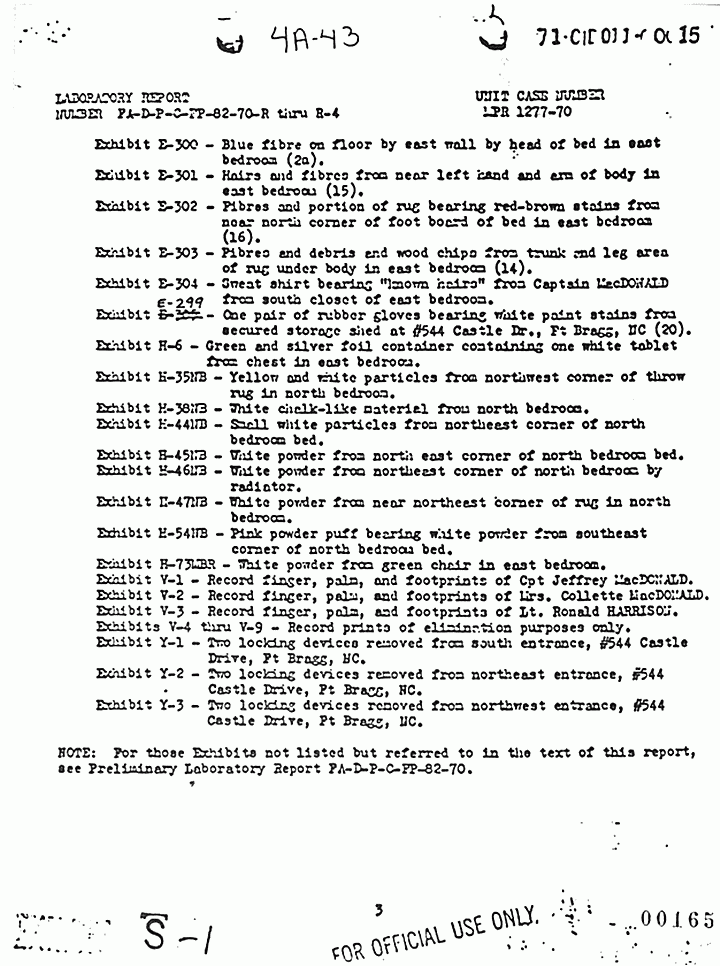 April 17, 1970: USACIL Report FA-D-P-C-FP-82-70-R thru R-4, p. 3 of 7