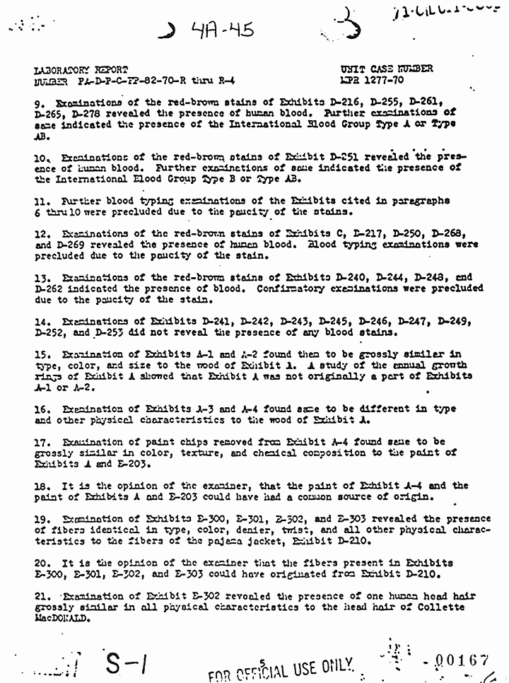 April 17, 1970: USACIL Report FA-D-P-C-FP-82-70-R thru R-4, p. 5 of 7