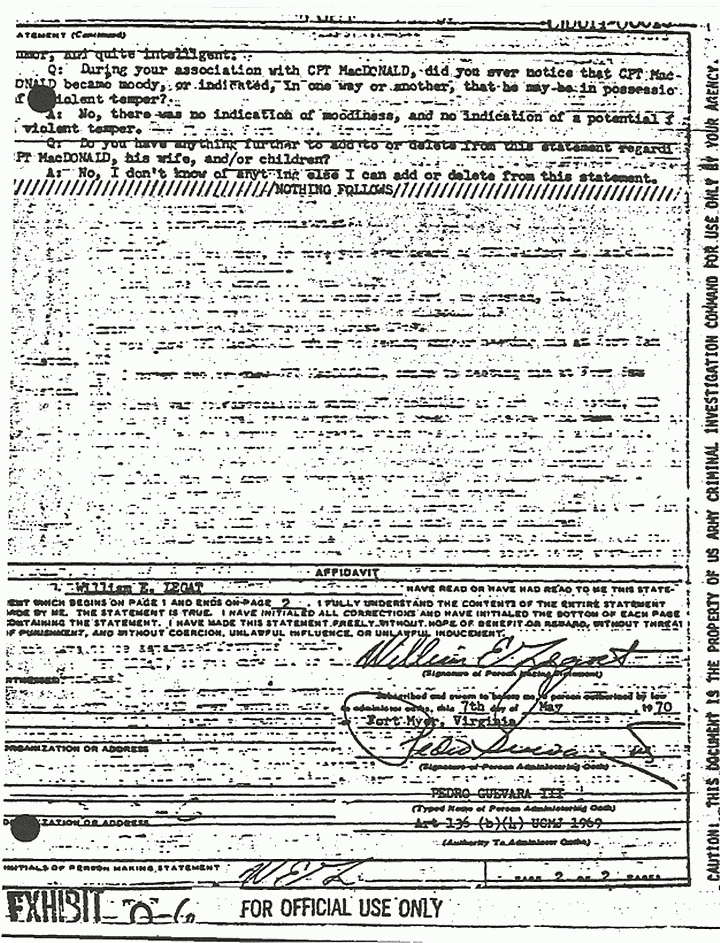 May 7, 1970: Statement of Dr. William Legat, p. 2 of 2