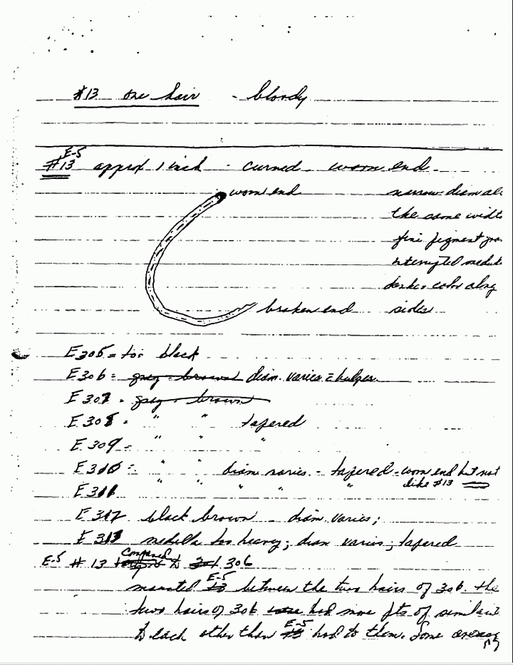July 27, 1970: Notes of Janice Glisson (CID) re: USACIL Report P-FA-D-C-FP-82-70-R11, p. 5 of 6