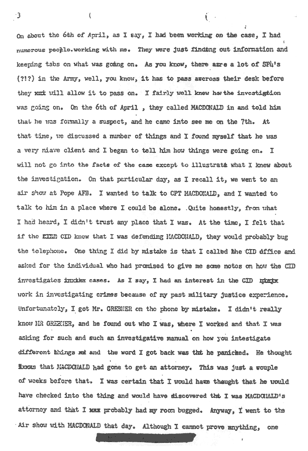 Circa 1970: Undated statement of James Douthat, p. 3 of 13