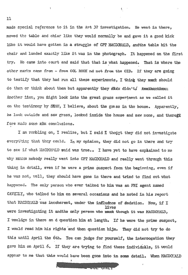 Circa 1970: Undated statement of James Douthat, p. 11 of 13