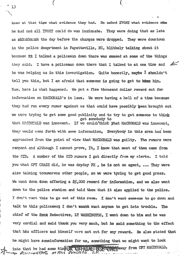 Circa 1970: Undated statement of James Douthat, p. 13 of 13