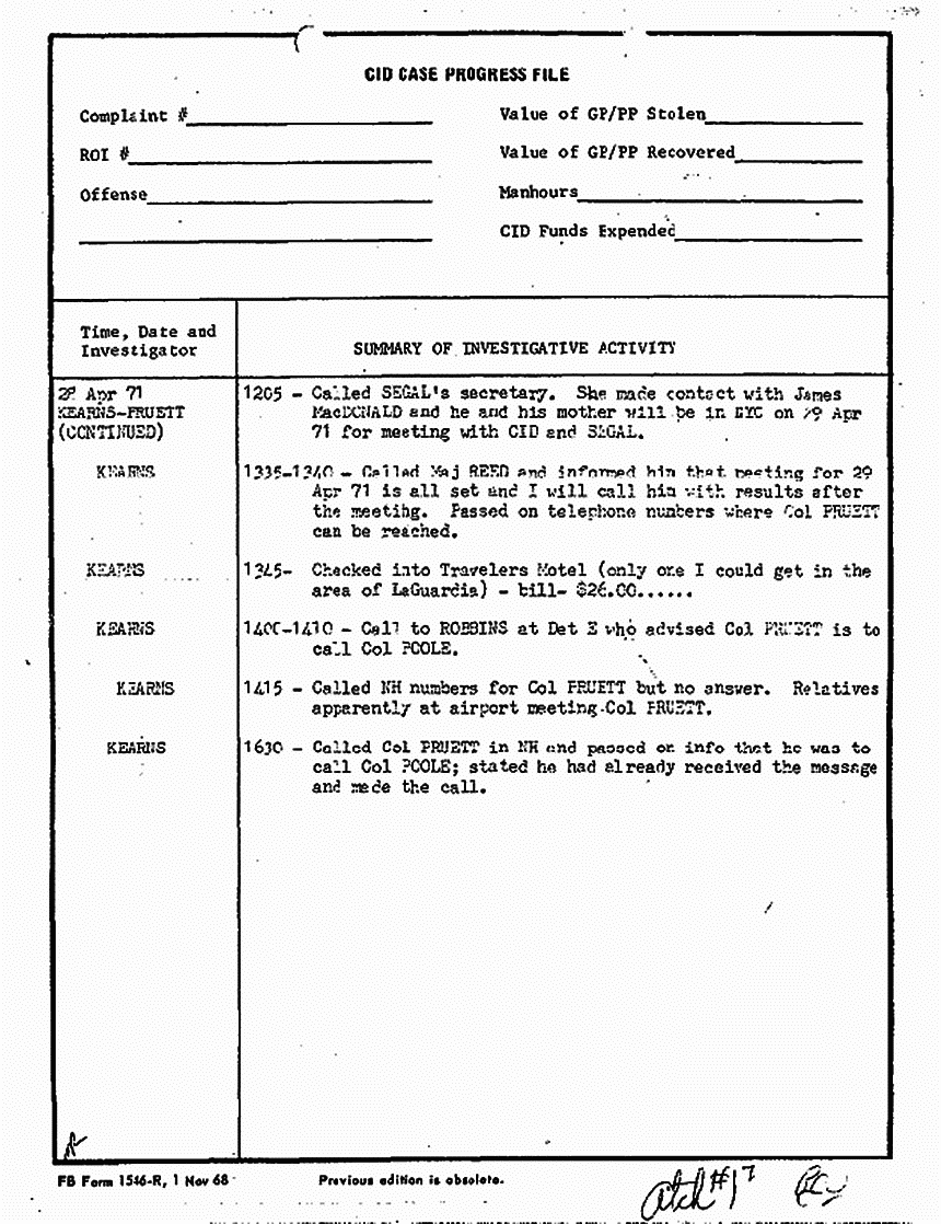 April 29, 1971: Case Progress File, p. 7 of 8