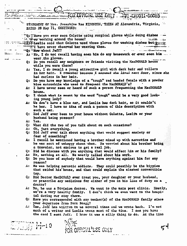 May 28, 1971: Statement of Josephine Kingston, p. 3 of 7