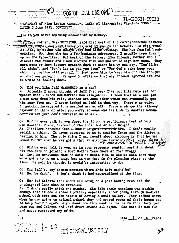 June 3, 1971: Statement of Leslie Kingston, p. 4 of 6