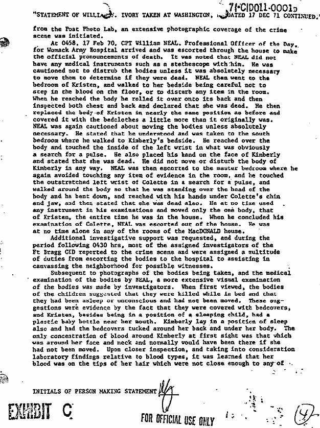 December 17, 1971: Statement of William Ivory, p. 4 of 9