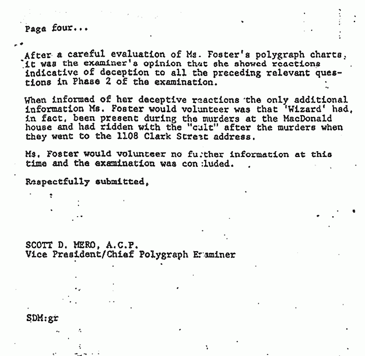 Oct. 25-26, 1980: Polygraph examination of Helena Stoeckley by Scott Mero, p. 4 of 4
